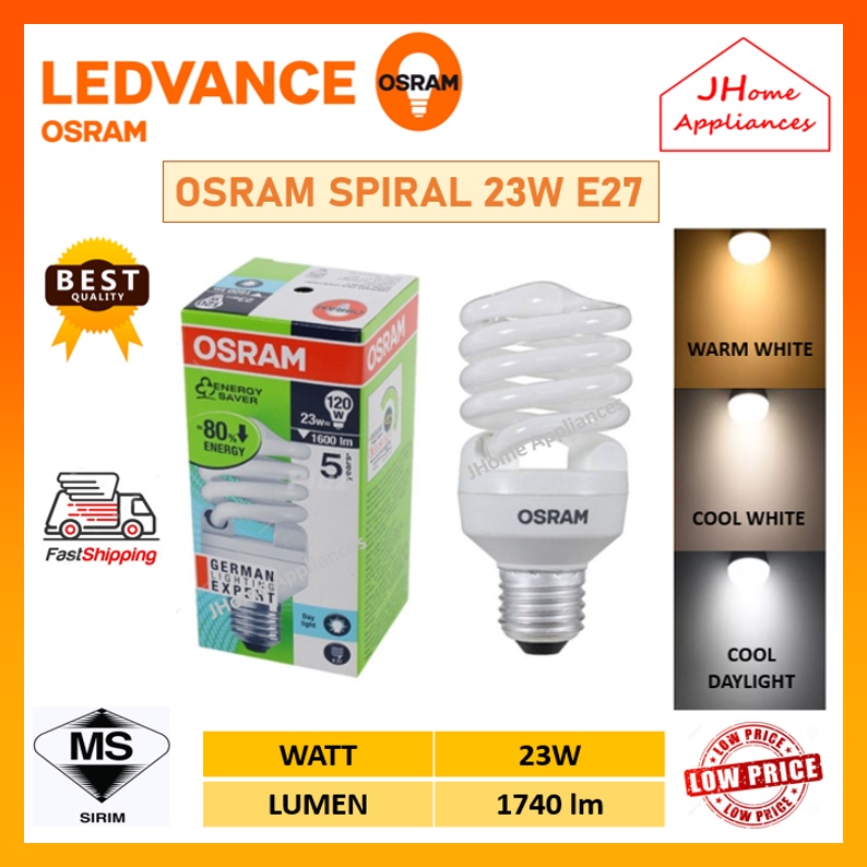 Osram Spiral W Duluxstar Mini Twist Light Bulb E Shopee Malaysia