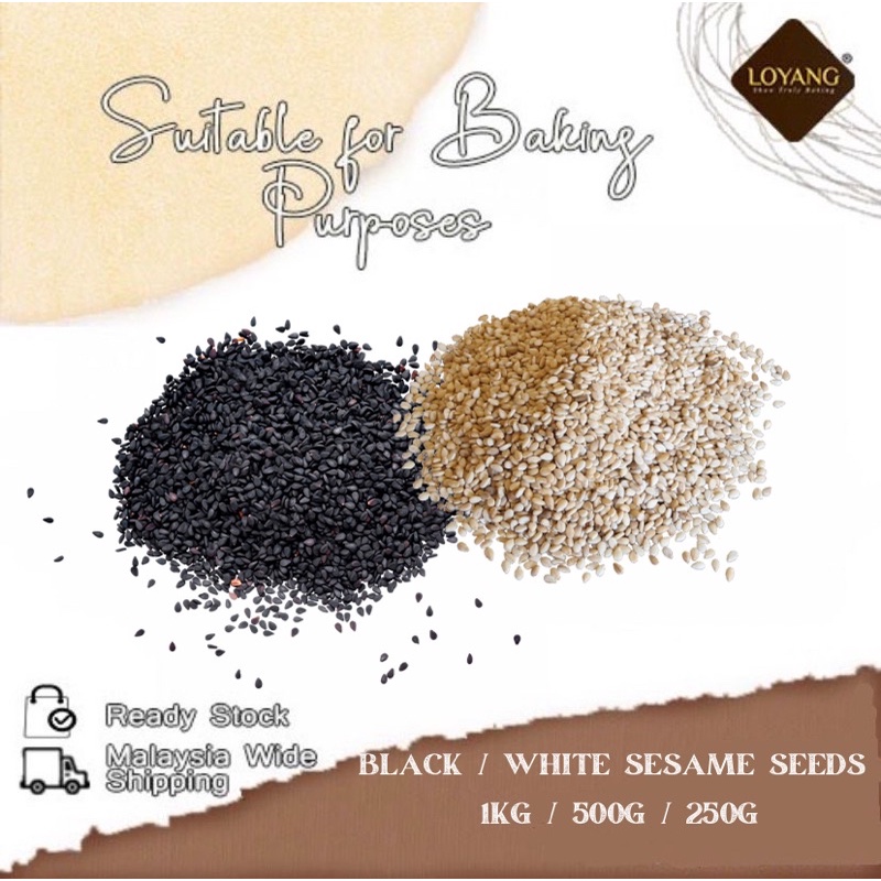 Black White Sesame Seeds Bijan Hitam Putih G G Shopee Malaysia