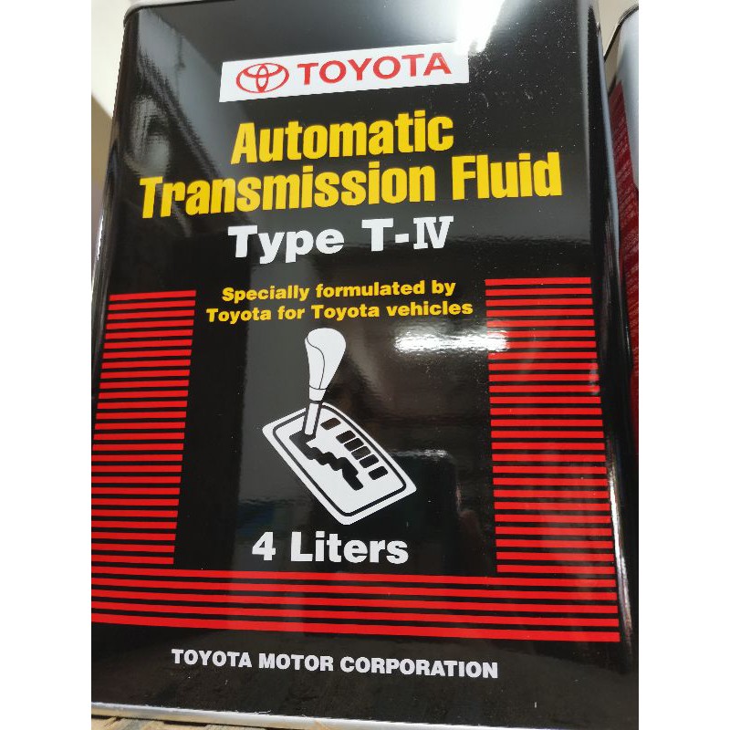 Genuine Toyota Atf Gear Oil Automatic Transmission Fluid Type T Iv T