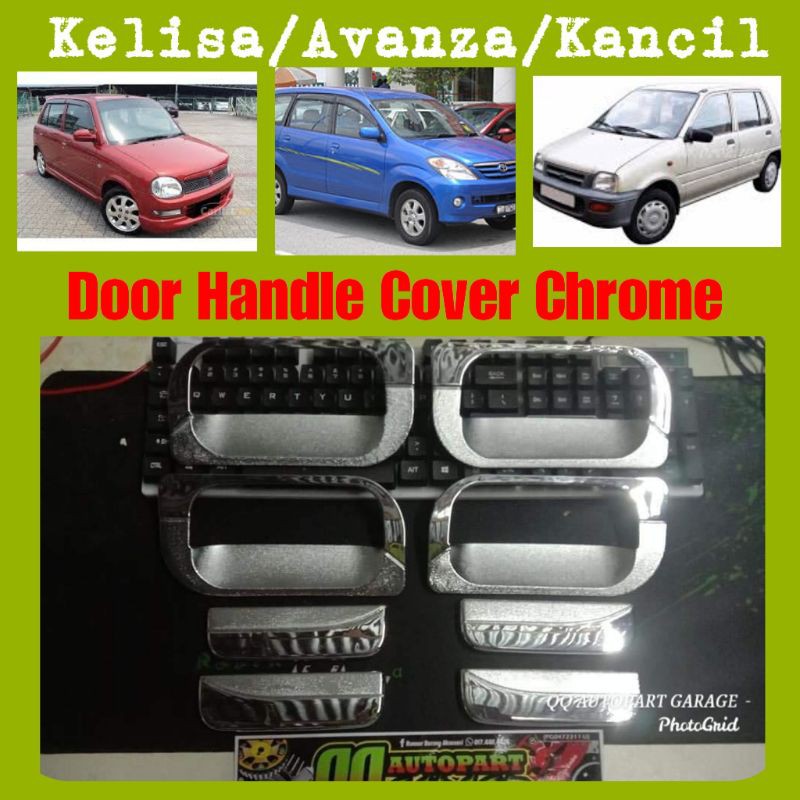 Perodua Kancil Kelisa Toyota Avanza Old Door Handle Cover Chrome Bowl