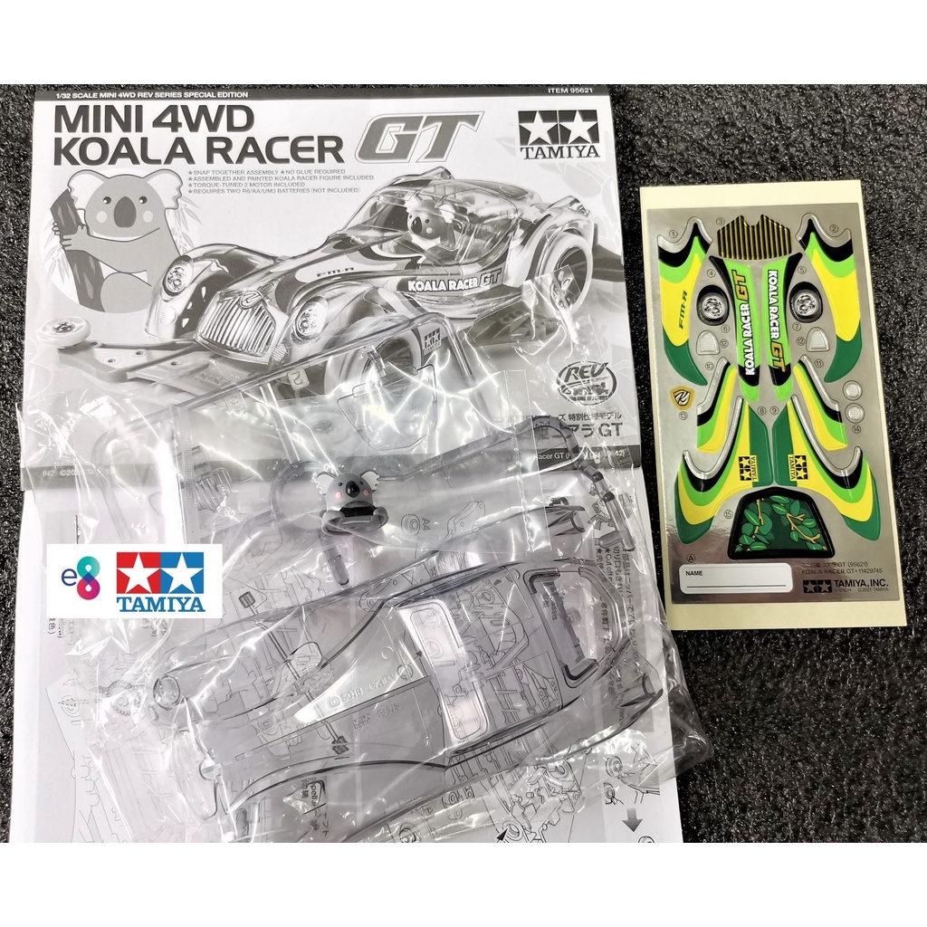 Tamiya 95621 Mini 4WD Rev Koala Racer GT Clear Plastic Special FM A