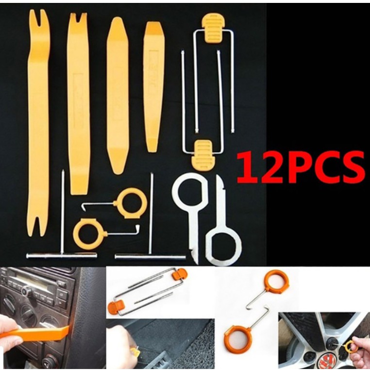 Ready Stock 4PCS 12PCS Plastic Car Radio Door Clip Panel Trim Dash