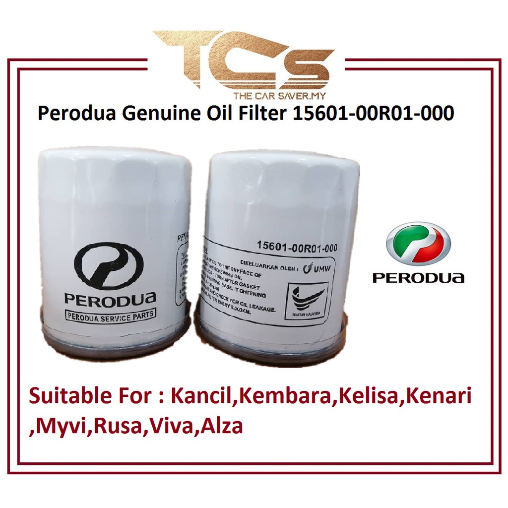 OIL FILTER PERODUA Myvi Kancil Kenari Kelisa Alza Viva Kembara Genuine