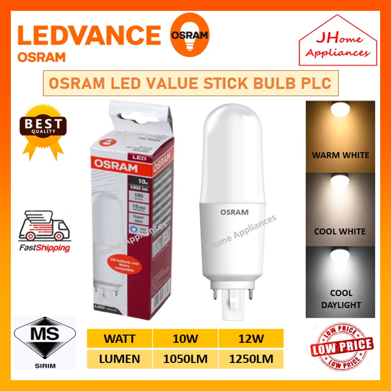 Osram Led Value Stick Bulb W W Plc G D Led Bulb Shopee Malaysia