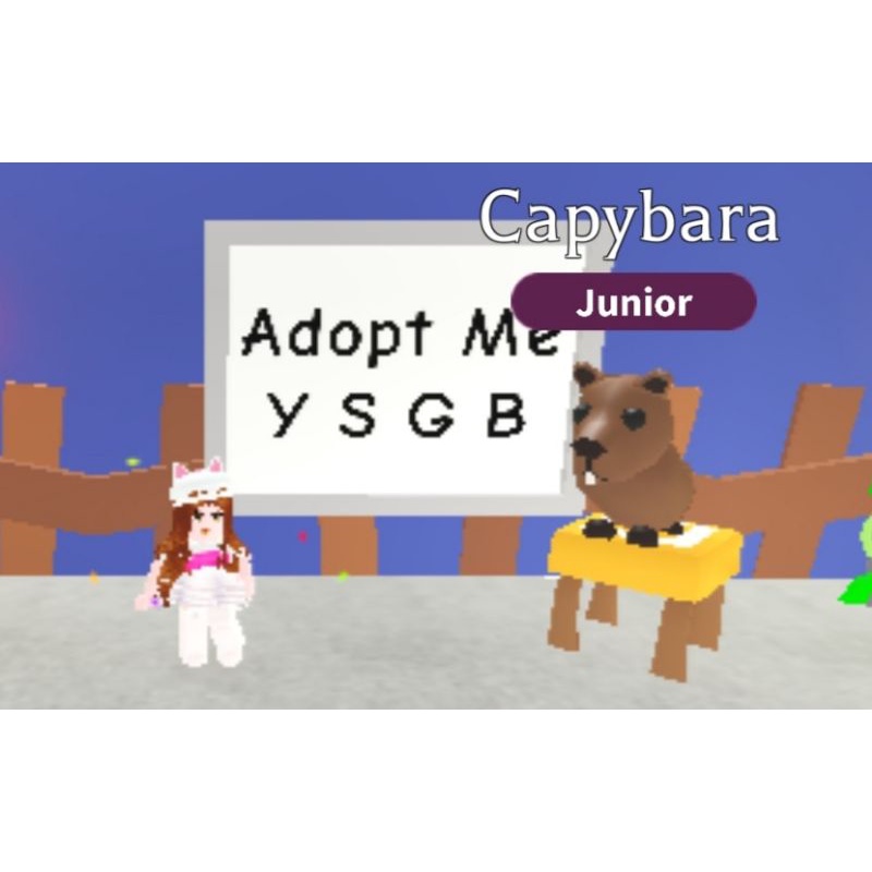 Capybara Pet Adopt Me Roblox Fr Nfr Shopee Malaysia