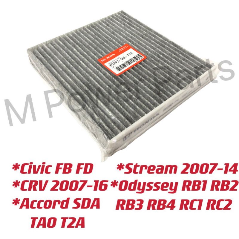 HONDA Carbon AirCond Cabin Filter Honda Civic FB FD Accord SDA TAO T2A