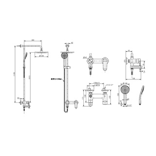 American Standard Simplica Exposed Way Rainshower System Shopee