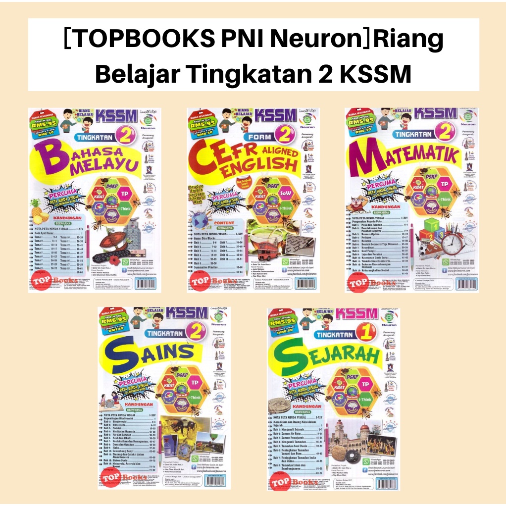 Topbooks Pni Neuron Riang Belajar Tingkatan Kssm Shopee Malaysia