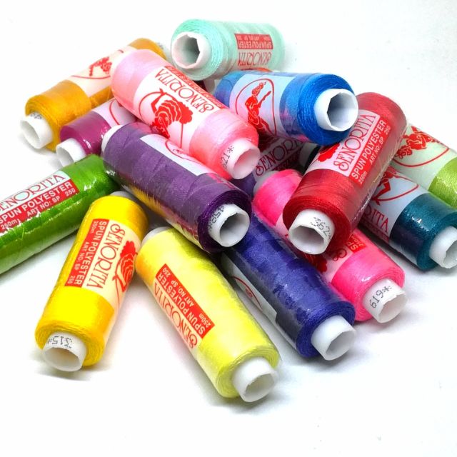 20 PCS BENANG JAHIT BENANG 250M BENANG SENORITA SEWING THREADS Shopee