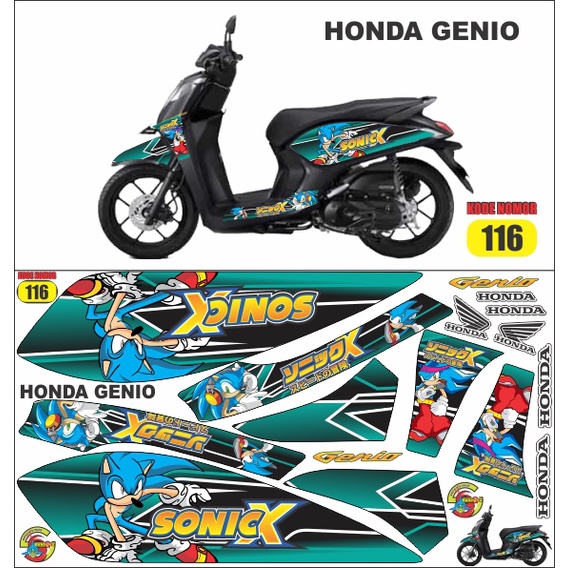 Striping Sticker Variation Hoda Genio Semi Full Body Decal Genio Semi