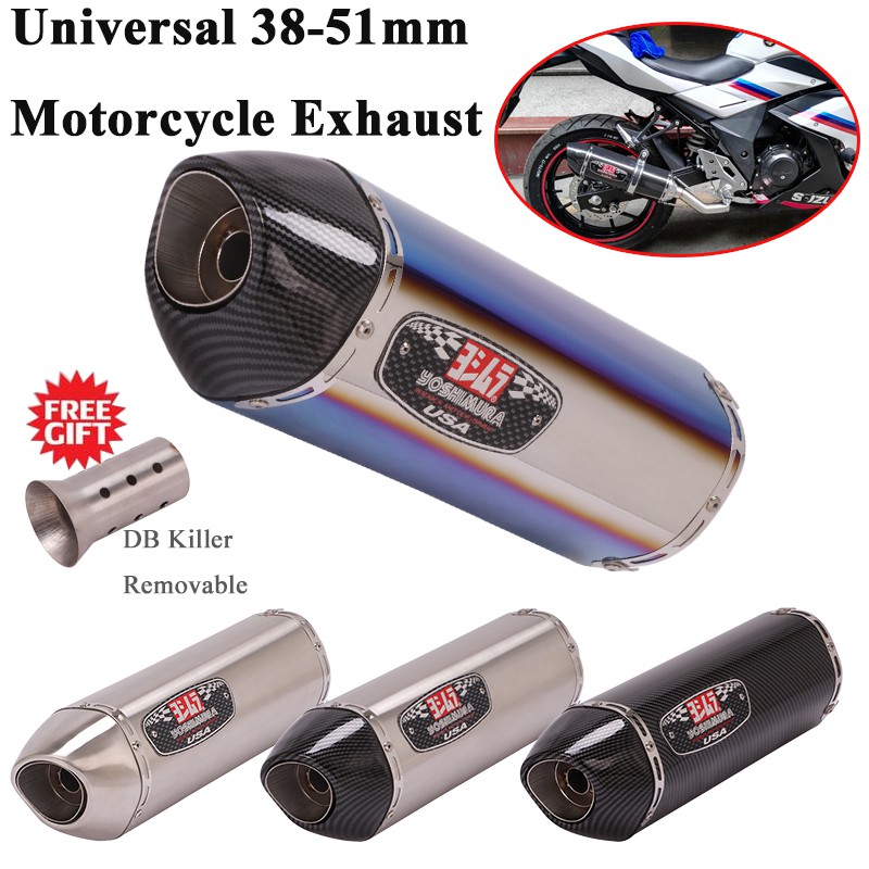 Universal Motorcycle Yoshimura Exhaust Pipe Silencer Modified Muffler