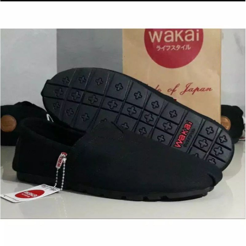 Wakai Hitam Full Black Full Black Premium Shoes Shopee Malaysia