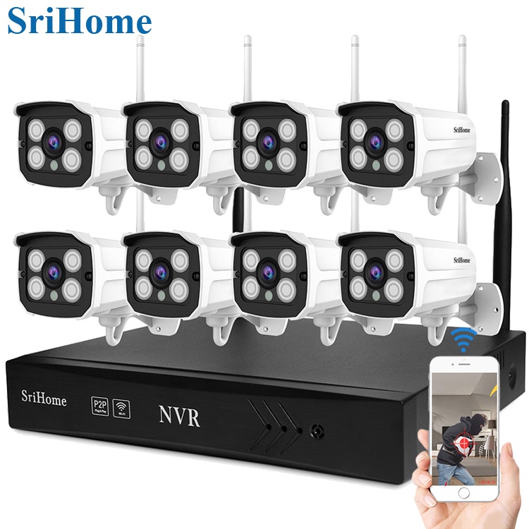 Nvr Kit Wireless Security System Channel P Fhd Wifi Ip Camera