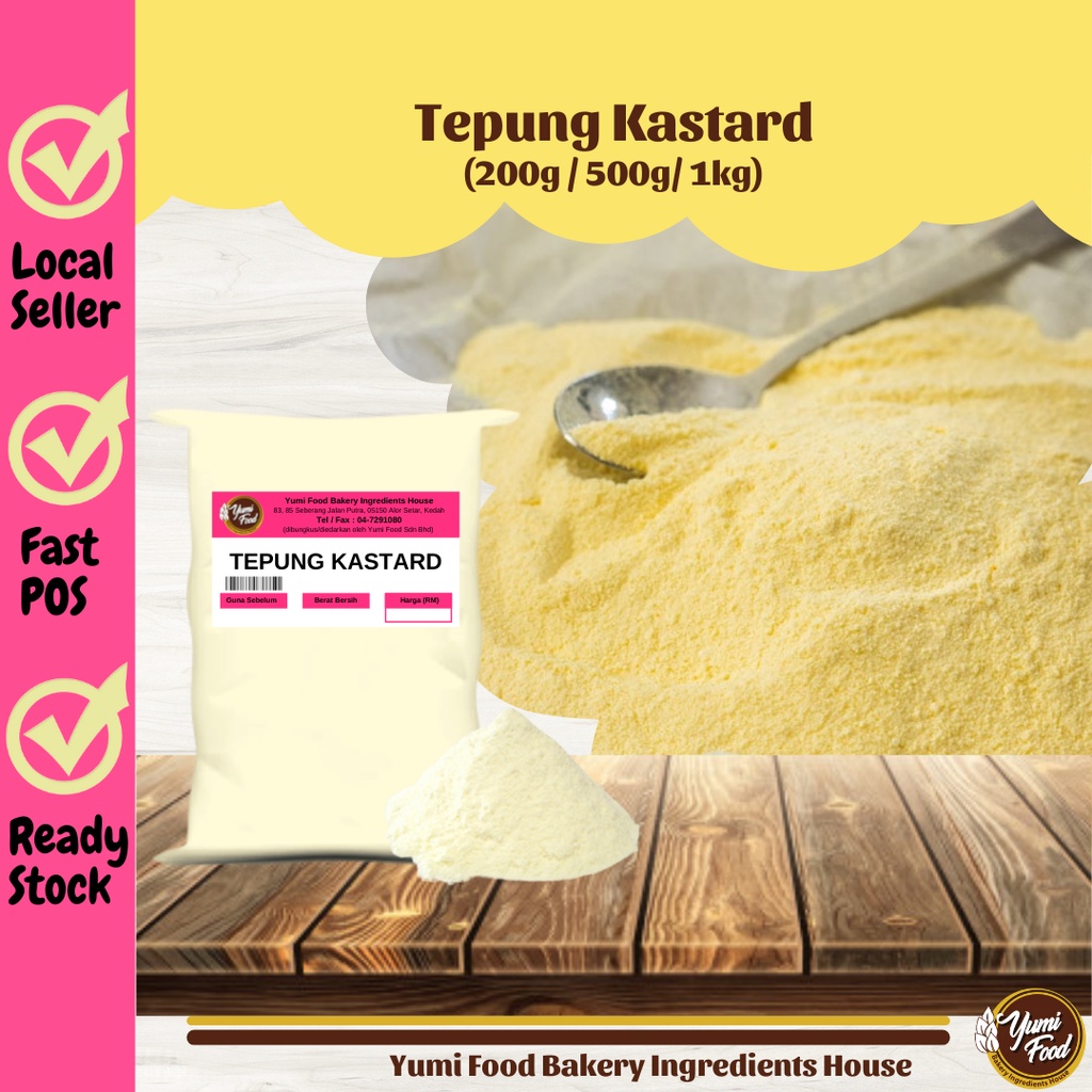 READY STOCK Tepung Kastard Custard Flour Custard Powder Baking