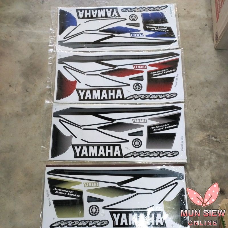 Stiker Sticker Body Stripe Cover Yamaha Nouvo Nouvo S Shopee Malaysia