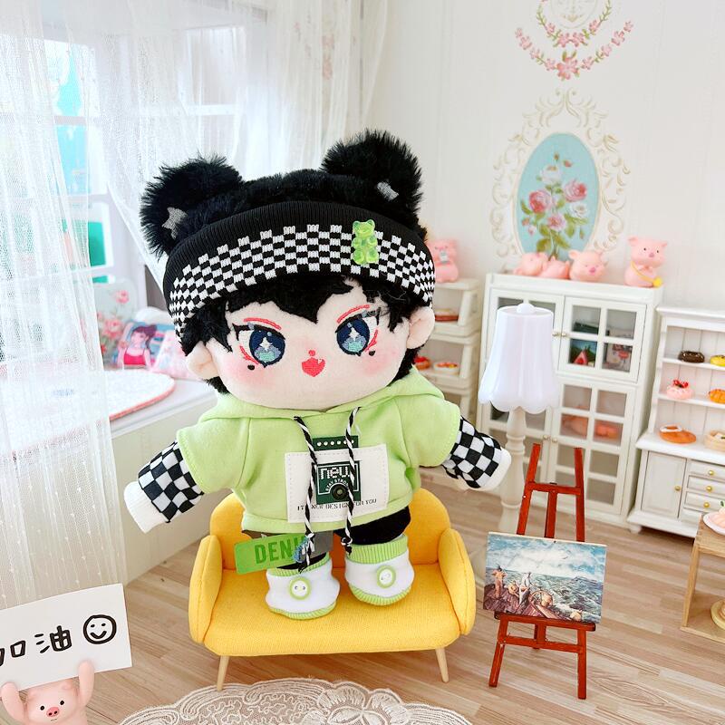 Toy Doll 20cm Baby Clothes Star Nude Fluorescent Guy Sweatshirt