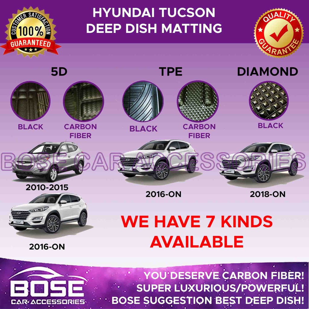 Tpe D Car Deep Dish Matting For Hyundai Tucson Matting