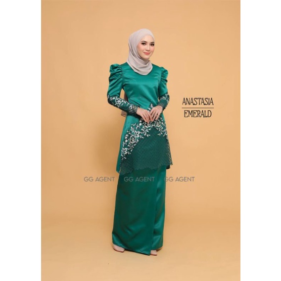 ANASTASIA KURUNG MODERN BAJU NIKAH BERTUNANG DUCHESS SATIN Shopee