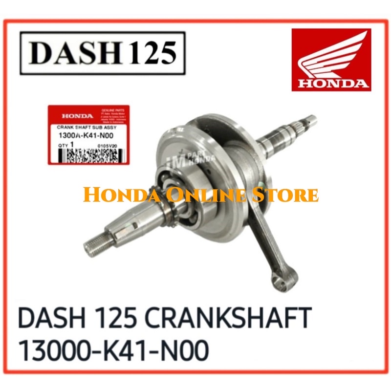 Crankshaft Crank Shaft Honda Dash 125 Fi 100 Honda Original Shopee