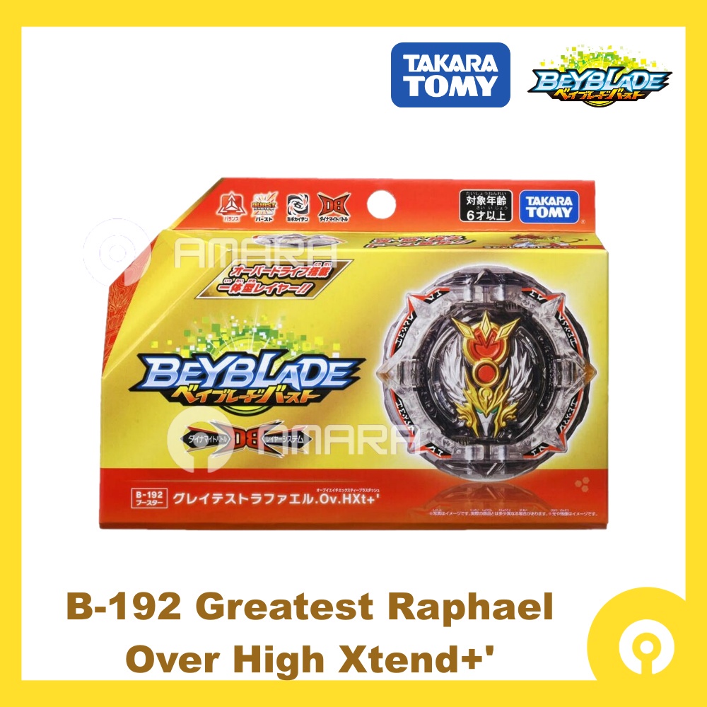 Takara Tomy Beyblade Burst B Greatest Raphael Over High Xtend