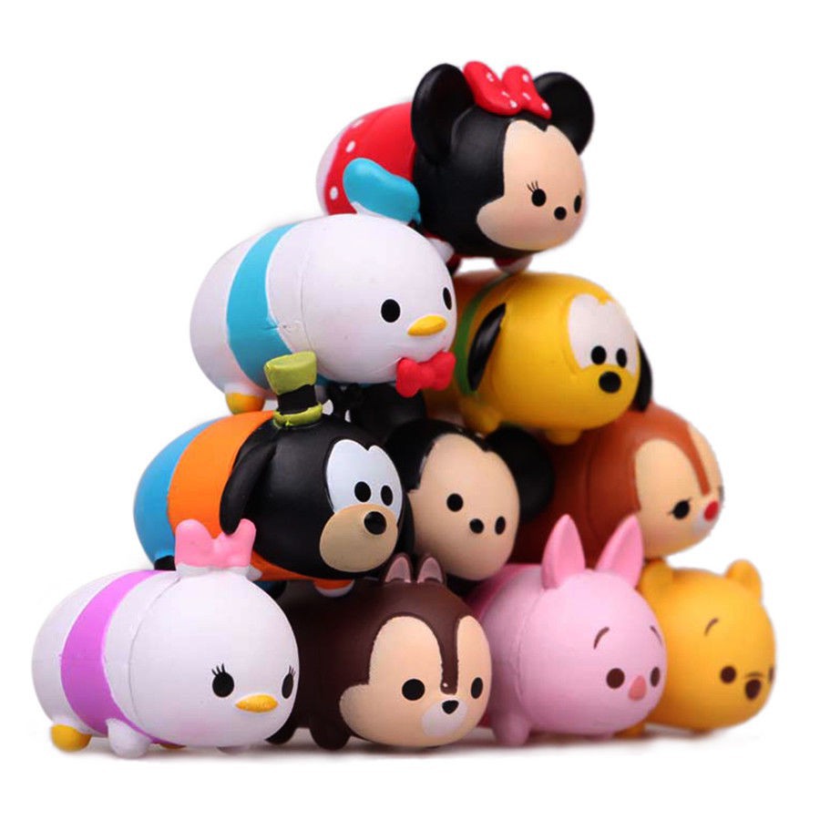 10pcs Set Tsum Tsum Figure Mickey Minnie Donald Daisy Pooh Pluto Goofy