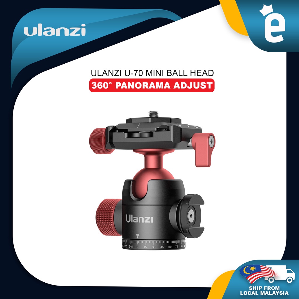 Ulanzi U Mini Ball Head Dual Panorama Adjusting With Cold Shoe