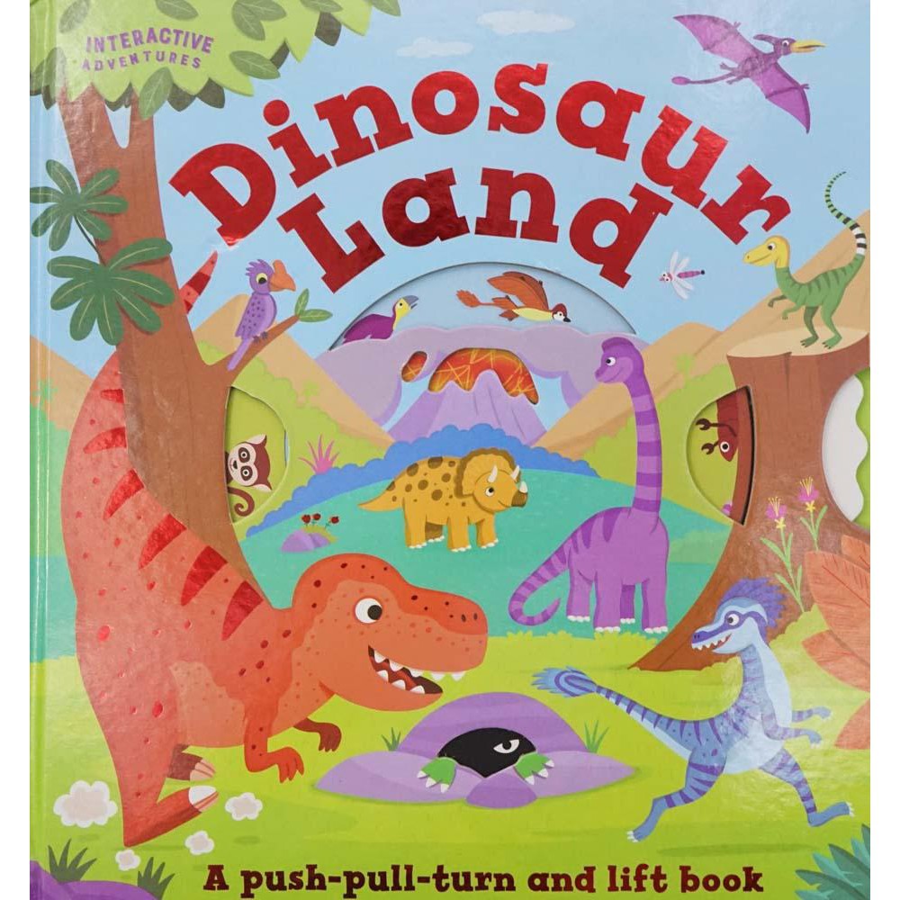 BBW Interactive Adventures Push And Pull Board Dinosaur Land
