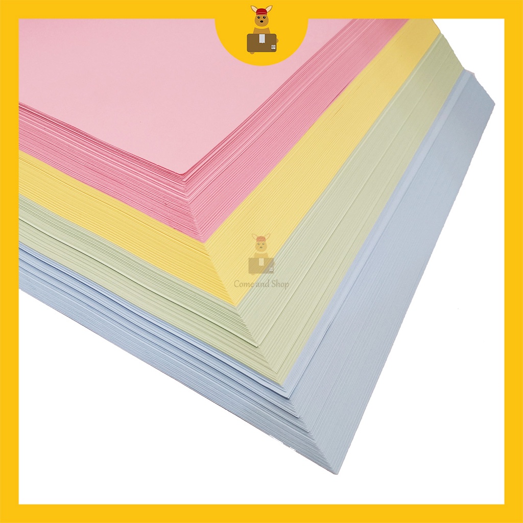 A Mixed Light Colour Color Paper Kertas Warna A Sheets Gsm