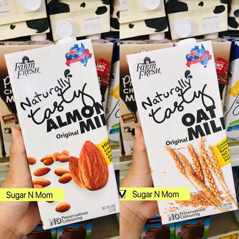 Farm Fresh Almond Milk Oat Milk 1Lit Shopee Malaysia