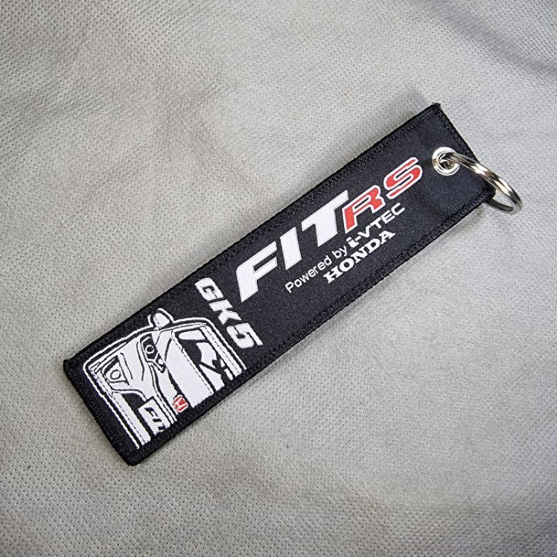 Limited Stock Motorsport Automotive Brand Woven Fabric Cloth Keychains