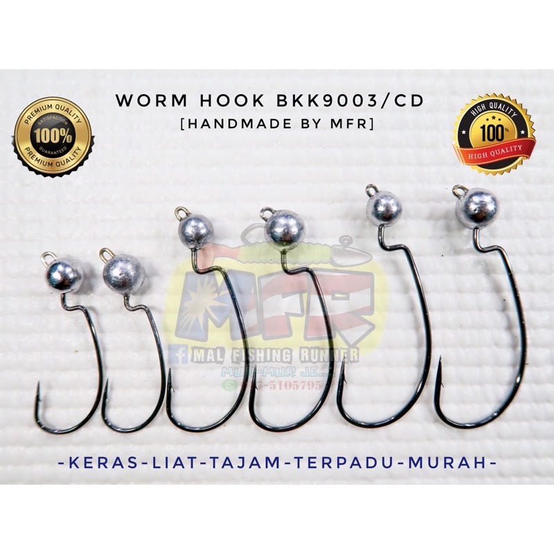 Bkk Bkk Cd Worm Hook Handmade By Mal Fishing Runner Mfr