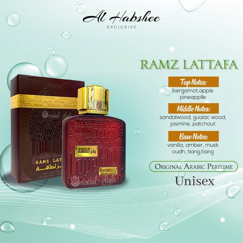 Al Habshee Exclusive RAMZ LATTAFA GOLD By Lattafa 100ml Eau De Parfume