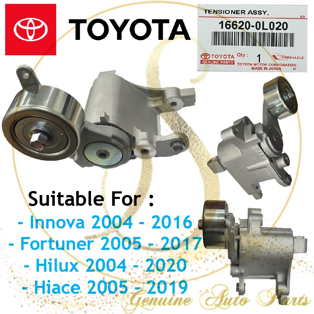 Original Toyota Fan Belt Tensioner Fortuner Hilux Hiace Kun