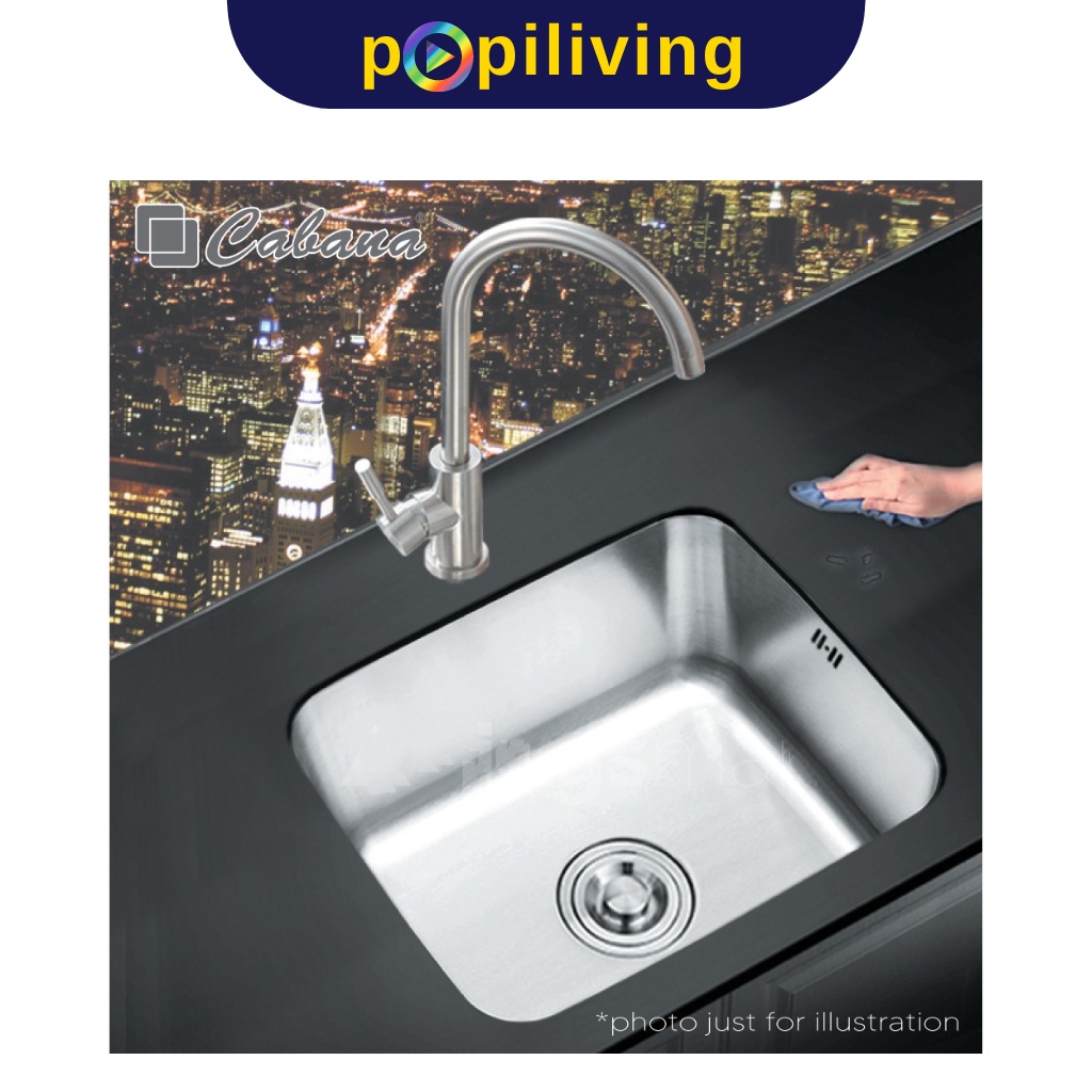 POPI CABANA CKS4238 Sinki Stainless Steel Under Mount Sink Kitchen Sink