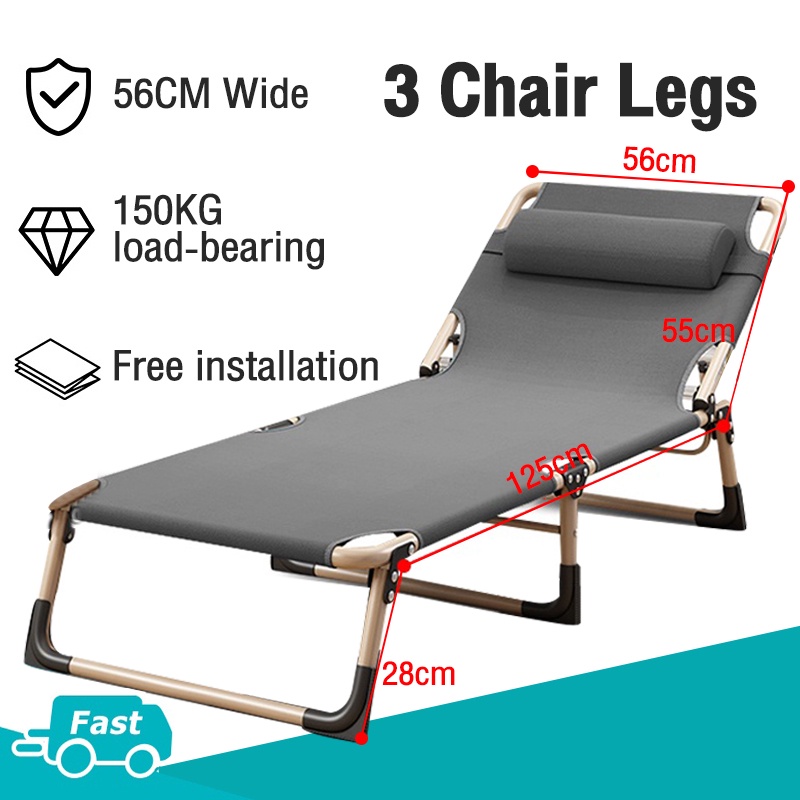 Folding Bed Kerusi Malas Foldable Reclining Chair Lazy Chair In