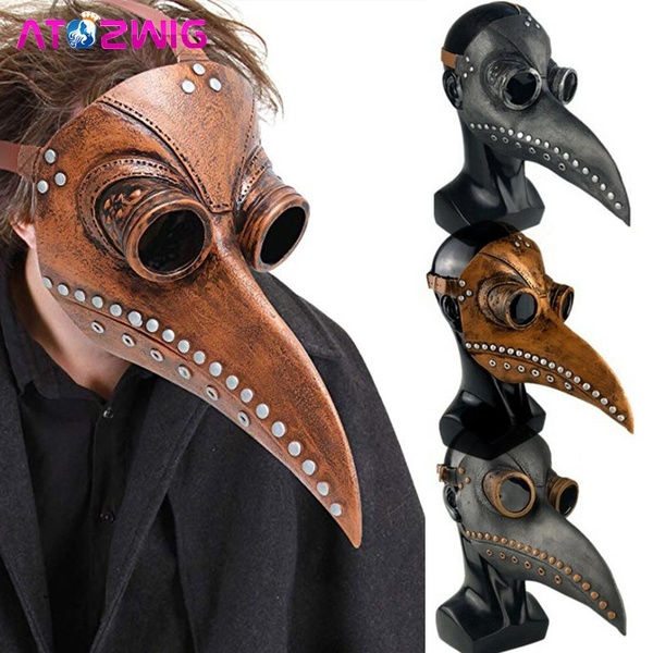 Plague Doctor Mask Long Nose Bird Beak Steampunk Halloween Costume