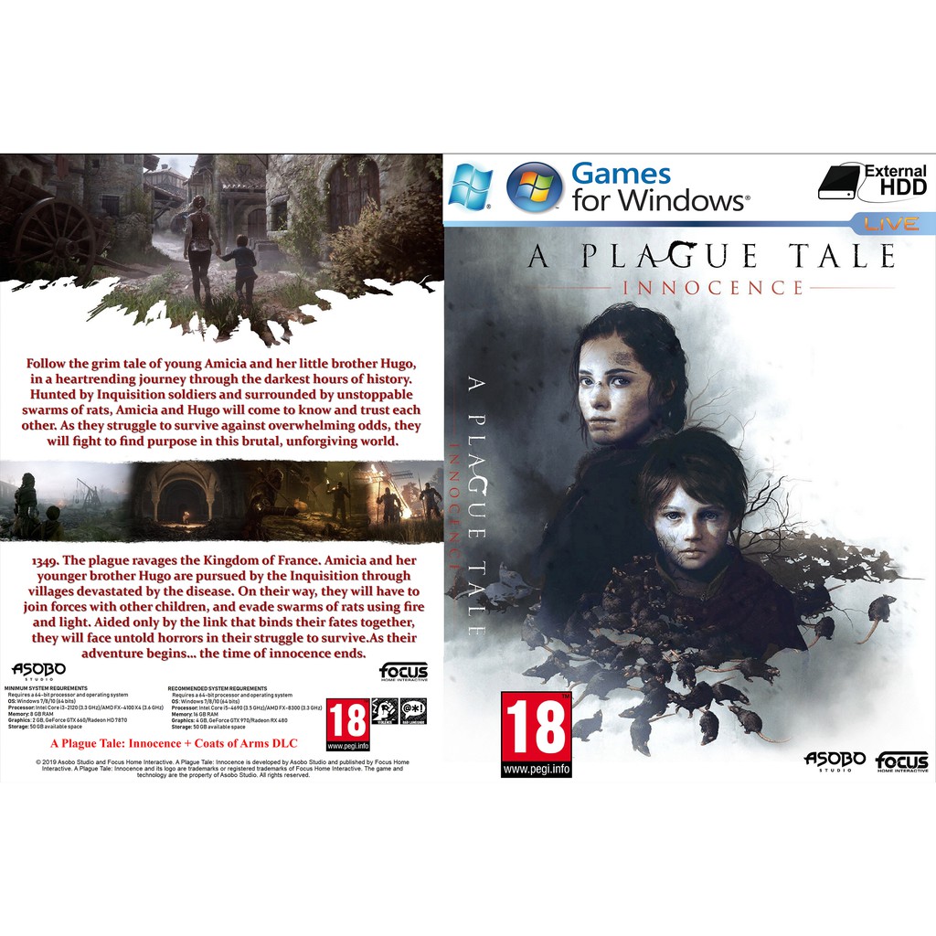 A Plague Tale Innocence Coats Of Arms DLC PC GAME Offline Pendrive