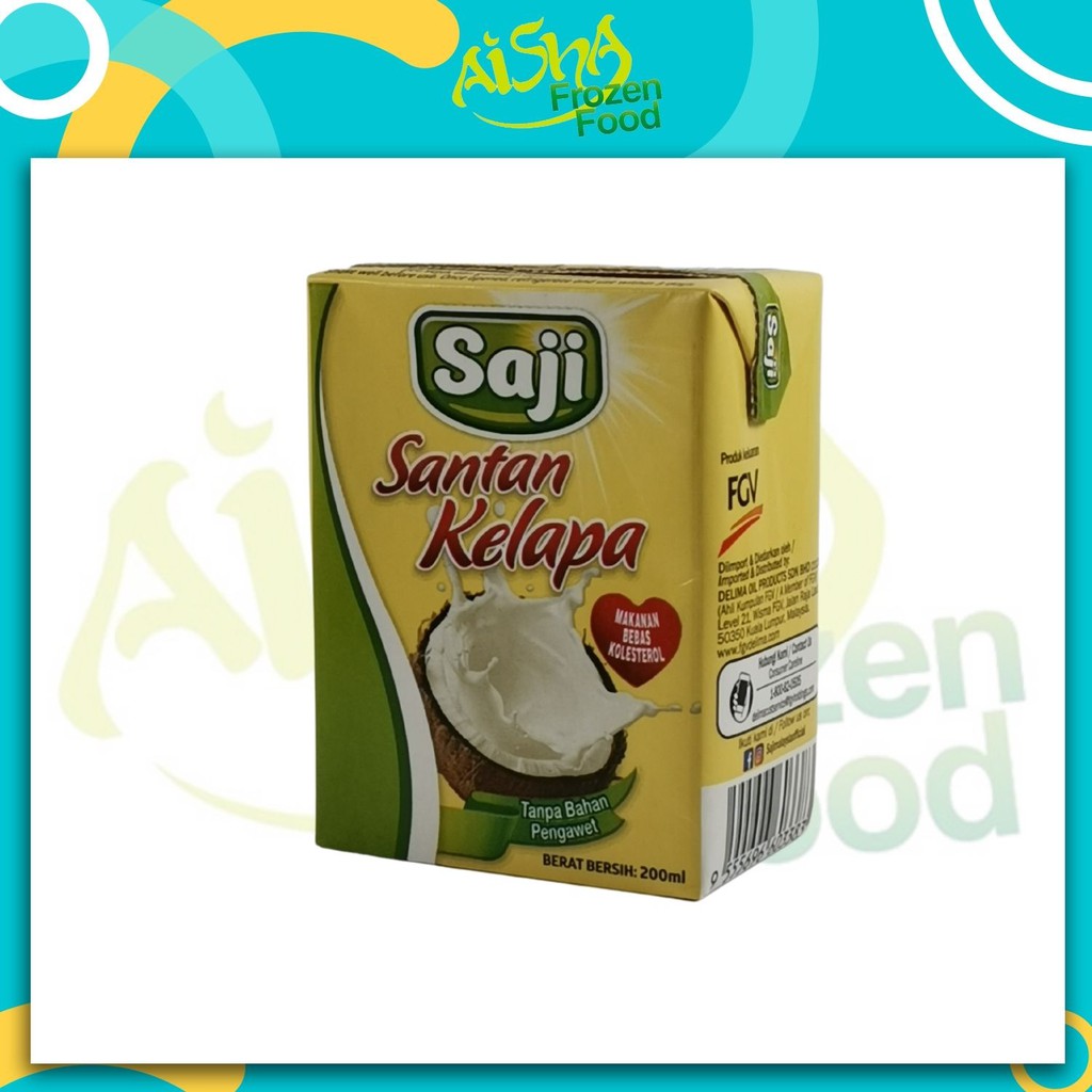 Saji Santan Kelapa 200ml Saji Coconut Milk Shopee Malaysia