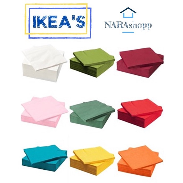 Ikea Fantastisk Paper Napkin X Cm Napkin Kertas Tissue Tisu