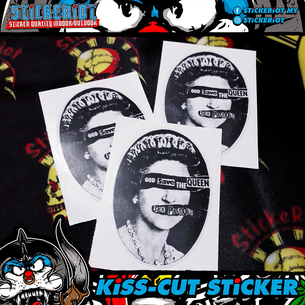 Sex Pistols God Save The Queen Sticker Pc Shopee Malaysia