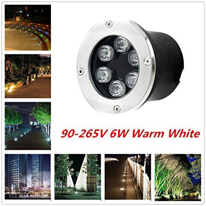 6W LED Outdoor Ground Spot Light Garden Path Floor Underground Buried