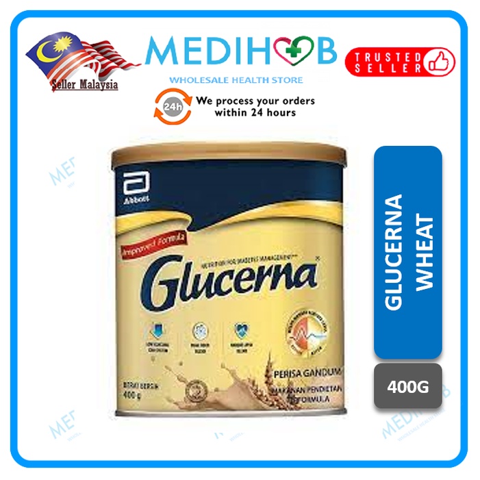 Glucerna 400g Diabetes Specific Formula Vanilla Wheat Chocolate