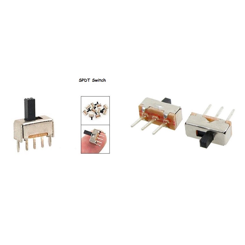 Mini 3 Pin 2 Position SPDT Slide Switch ON OFF 3 Pins PCB SS12D00