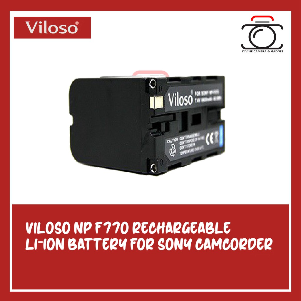 Viloso Np F Rechargeable Li Ion Battery For Sony Camcorder Shopee