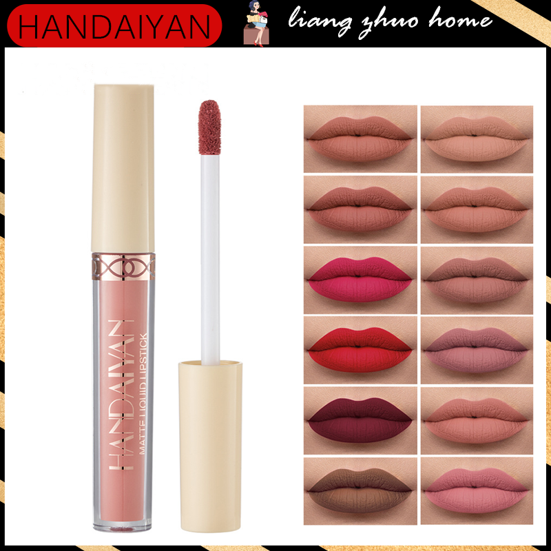 Ready Stock Handaiyan Colors Matte Liquid Lipstick Velvet Sexy Lip