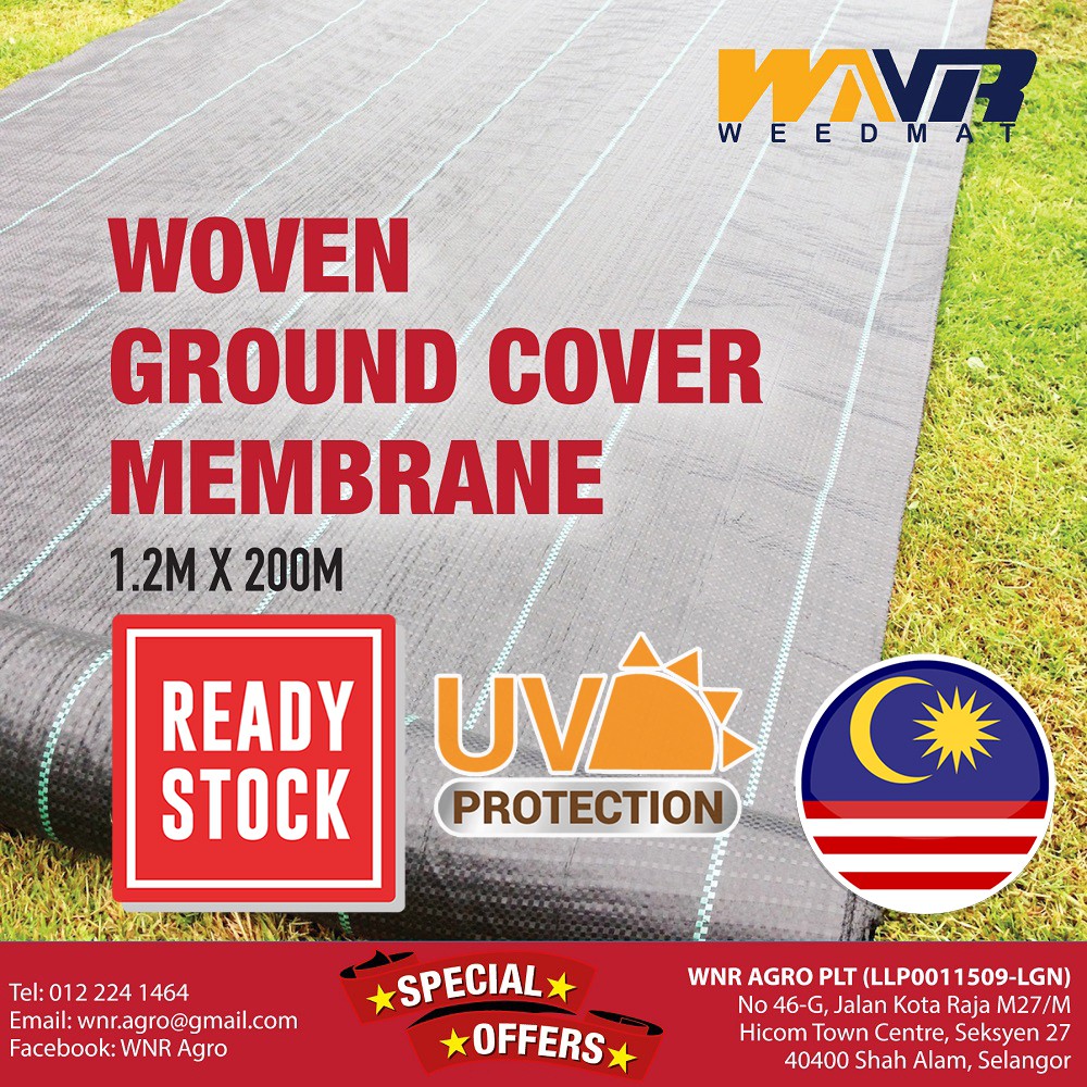 Weedmat Weed Control Mat Gsm M X M Penutup Tanah Bumi Shopee