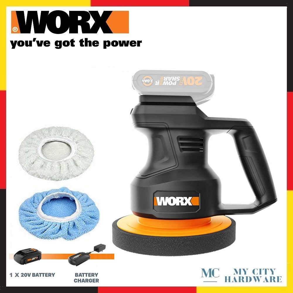 WORX WX858 20V 178mm Electric Car Polisher Shopee Malaysia