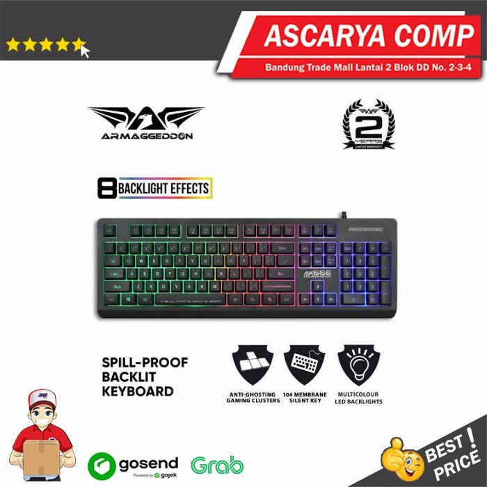 Armaggeddon AK666 Kalashnikov Gaming Keyboard Armagedon AK 666