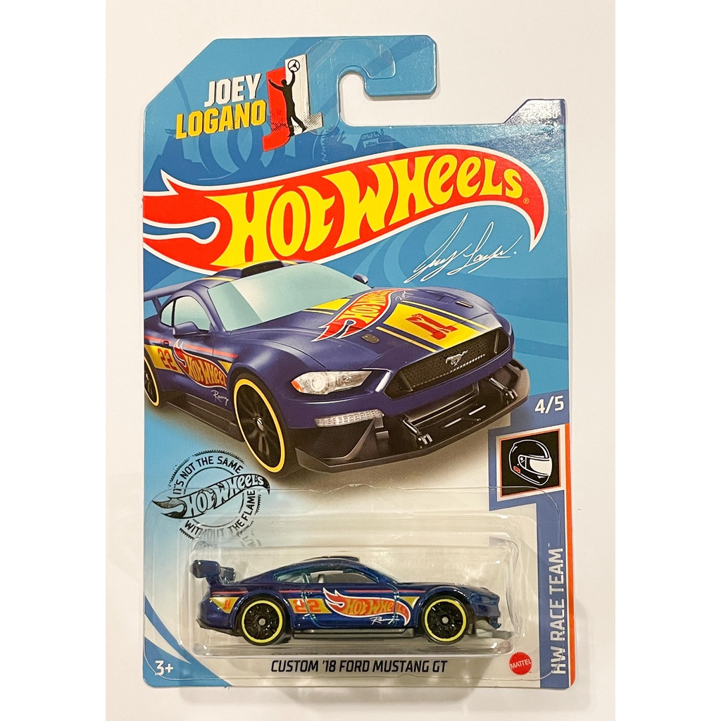 Hot Wheels CUSTOM 18 FORD MUSTANG GT JOEY LOGANO Mattel Mainline