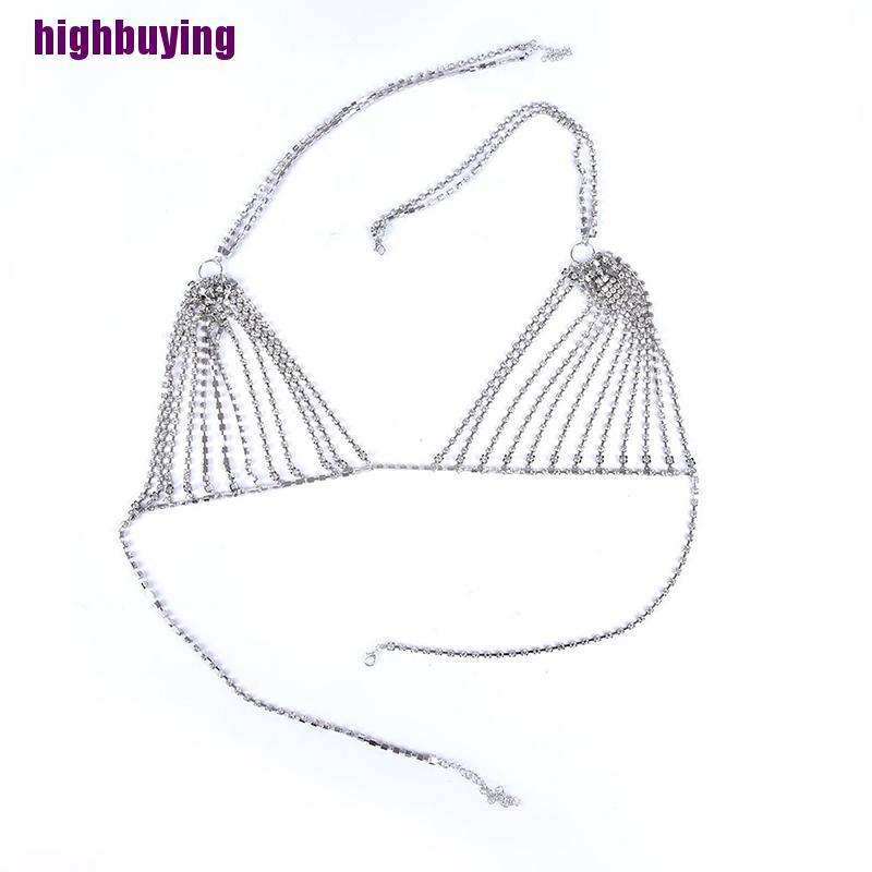 HBMY New Women Sexy Metal Gold Beach Bikini Accessory Bra Chest Body